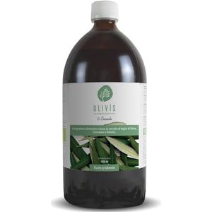 Ulivis - Extract van vloeibare oliebladeren, biologisch voedingssupplementen - 1 fles à 1 liter