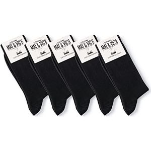 Mat & Vic's 5 paar sokken voor hem en haar, katoen klassiek, comfortabel, klimaat regulerend