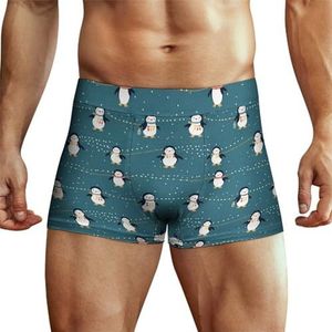 Pinguïns springt touw heren boxershorts hoge tailleband zacht ondergoed stretch trunks panty