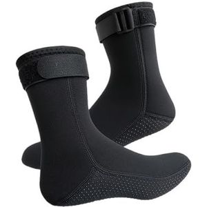 Duiksokken Duiksokken Schoenen Verwarmend Snorkelen Surfen Waterlaarzen Antislipstrand thermische watersokken voor snorkelen, surfen, ze(Black,XXL)