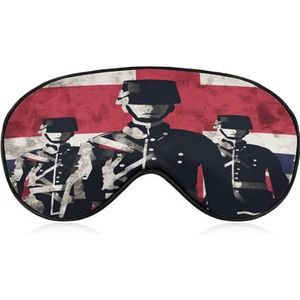 Oogmasker, soldaat voor vlag bedrukt slapend oogmasker, nachtoogmasker, verduisterende slapende oogmasker, reizen oogmasker