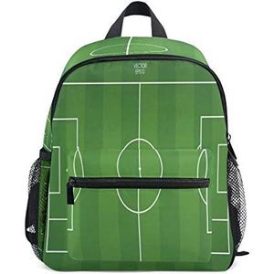 RXYY Kids Rugzakken Sport Voetbal Voetbal Veld Schouder Reizen Peuter Voorschoolse School Tas Casual Rugzak met Borstriem voor Meisjes Jongens