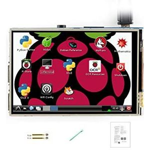 Waveshare 3.5inch Touch Screen 480x320 Resolution TFT LCD (A) directly-pluggable for All Vision of Raspberry Pi/Raspberry Pi 4 Drivers provided Supports FBCP software driver