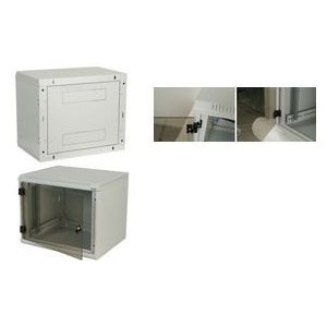 Triton 19"" Rack Wall-mount 18U/500 glass door Wall mounted rack Grey