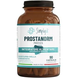 SIMPLYDÌ Integratori Alimentari a base di Serenoa Repens e Foglie di Ortica - Alto dosaggio 640 mg - Funzionalità della Prostata - 90 Capsule, Made in Italy