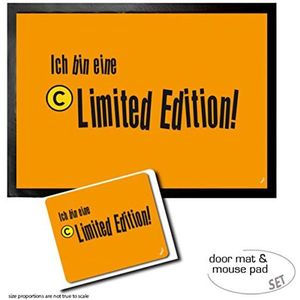 1art1 Motiverende, Ich Bin Eine Limited Edtion Deurmat (70x50 cm) + Muismat (23x19 cm) Cadeauset