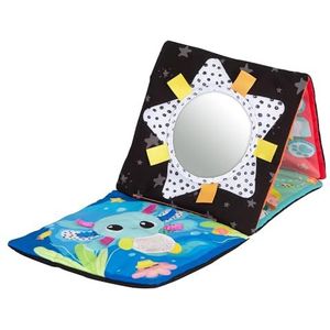 LAMAZE My First Friends Tummy Time Baby Mirror Toy - Floor Activity Toy met hoog contrast kleuren voor sensorische ontwikkeling - vanaf 0 maanden