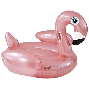 Swim Essentials Opblaas Flamingo XXL - Opblaasbaar Zwembadspeelgoed - Rosé Goud - 160 X 130 X 67 cm