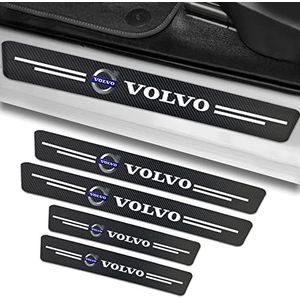 4 Stuks Instaplijsten voor Volvo S90 S60 XC60 XC40 XC90 V40 V60 S60 S80,Deurbeschermers Tegen Krassen,Drempelbescherming voor Autodeur,Instapstickers,Auto Accessoires