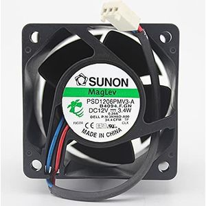 PSD1206PMV3-A 12V 0.28A 3.4W 6CM 6038 4-wire PWM temperature control 2U server cooling fan