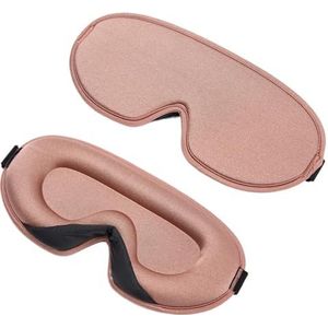 Slapen Slaap Aid oogmasker, Zijden oogmasker, verpakking van 3, veelkleurig(Rose)