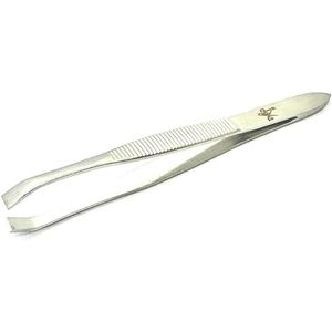 Professionele epileertang, krab punt, 9 cm, Solingen koolstofstaal, goudkleurige metallic afwerking
