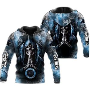 Heren Vikingen 3D-print Odin Warrior Skull Zippered Jas, Harajuku Hooded Pullover Raven Casual Jacket