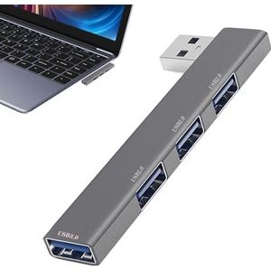 - 4 Poorts USB Adapter | Draagbare USB Adapter Multiport Expander voor Desktop, Laptop, Flash Drive, Printer, PC, Toetsenborden