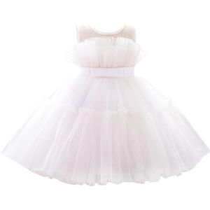 Lito Angels Bruidsmeisjesjurk, ceremonie, bruiloft, voor baby's, kinderen, meisjes, zwart/lichtgroen/geel/roze/wit, Wit, 2-3 Jaren