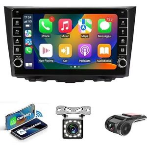 Android 14 2 DIN Autoradio Stereo 9 inch Screen voor Suzuki Kizashi 2009-2015 GPS Navigatiesysteem FM AM RDS DAB+ Radio Carplay Android Auto Qualcomm BT 5.0 Dolby DTS(NF-5 8Core 4+64G)
