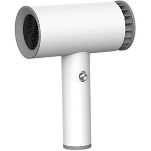 USB Oplaadbare Draadloze Haardroger - Draagbare Reis Föhn Met Warme en Koude Lucht, 2 Standen, Intelligente Batterij - Geschikt Voor Onderweg - Wit