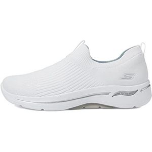 Skechers Go Walk Arch Fit Sneaker dames, Witte Textiel Trim, 36 EU