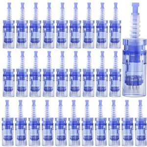 Vaileal Microneedling 30 stuks 12 pins reservenaalden Derma Pen Micronago Micro Electric Dermapen voor het verwijderen van acne, littekens en rimpels