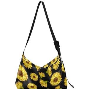 FRODOTGV Herfst Zonnebloemen Volwassenen Crossbody Bag Trendy Womens Crossbody Bag Over De Schoudertas, Herfst Zonnebloemen, 1 size