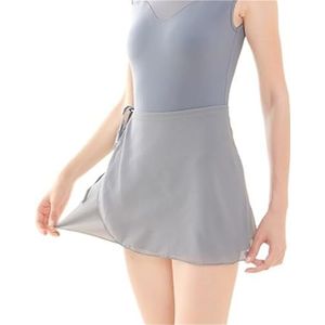 UBOHUZ Vrouwen Ballet Rok Dance Wrap Sheer Met Adjustbale Tie Ballerina Voor Dansen Voor Vrouwen, Grijs, M