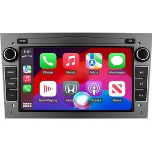 Android Radio voor Opel Astra/Antara/Vectra, 7 inch Touchscreen Autoradio met Wireless CarPlay Android Auto Bluetooth WIFI(Gray,8Core(6+128GB))