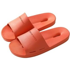 Cloudies slippers voor dames, Snel drogende badslippers for heren en dames met waterdoorlatende gaten, dempen, geschikt for thuis voor dames en heren | House Slides douchesandalen(Orange,45 EU)