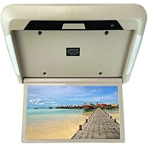 Draagbare dvd-speler voor videospelers op hoofdsteunen in auto's Autodak Monitor LCD Flip Down Screen Overhead Multimedia Video Plafond Dakmontage Display Ingebouwde FM-zender USB met HD-roterend sche