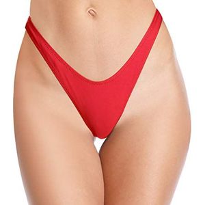 SHEKINI Dames sexy V bikinibroekje bikinibroek voor dames Retro Pant Bikini Bottoms
