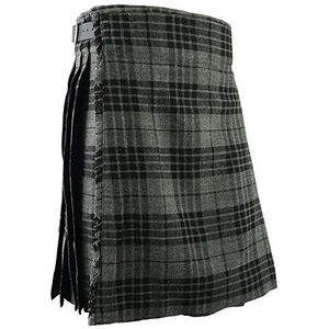 Grey Heren Kilt Schotse ruit Kilts Hoogland partij trouwjurk, W32