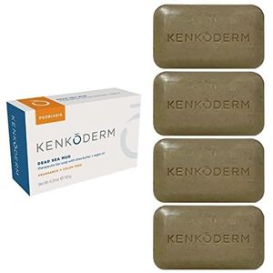 Kenkoderm Dode Zee Psoriasis Modderzeep met Arganolie en Shea Butter, 4 Stuk