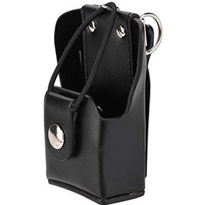 Leren hoesje voor Walkie Talkie, Leren radiokoffer voor GP328plus/GP338plug/GP344/GP388, met achterclip aan de achterkant
