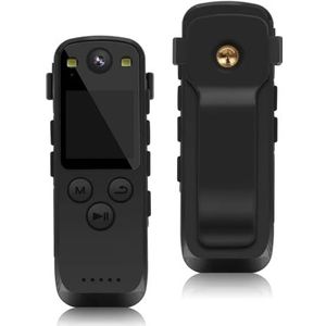 Lichaamscamera A31 Sport DV Schieten WiFi Digitale Camera Nauw Mini Body Camcorder Bewegingsdetectie Auto DVR Video-opname Camcorders (Size : With 64GB TF Card, Color : Nero)