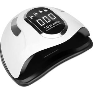 66LED UV-nageldrooglamp, krachtige lamp for manicure, licht for gelnagels en bewegingssensoren, professionele manicure-apparatuur(White-X10)