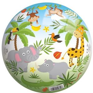 Jungle World Speelbal - 9"" 23 cm diameter kinderbal jungle motief