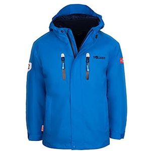 Trollkids Myrdal PRO 3-in-1 jas voor kinderen, Azuurblauw/marineblauw, 128 cm