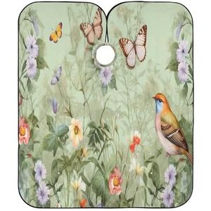 Kapperscape lente bloem vogel groen professionele kapperscape verstelbare kapperscape kapperscape voor woonkamer accessoires verven kapsalon 140 x 168 cm