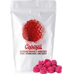 Copaya Vriesdroogde framboossen, 100% natuurlijk product zonder additieven, 250 g verpakt in een aromazak, van Duitse makelij