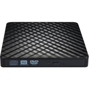 USB3.0 Externe DVD-speler CD-station VCD-speler Draagbare Lezer Laptop Desktop-pc Computer Heldere Beeldkwaliteit Stabiele Audio(Black)