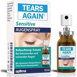 TEARS AGAIN Sensitive Augenspray, zur Behandlung trockener Augen, zur Pflege der Augenpartie, mit Dexpanthenol, 10 ml Oplossing
