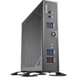 Shuttle XPC Slim Barebone DS50U, Intel Celeron 7305, 2X LAN (1x 2.5Gbit,1x 1Gbit), 1xCOM, 1xHDMI, 1xDP, 1x VGA, zonder ventilator, 24/7 continu gebruik