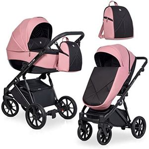 Kinderwagenset tot 22 kg Isofix en babyzitje Optioneel Brano Pro by SaintBaby Energypink 02 2-in-1 zonder babyzitje