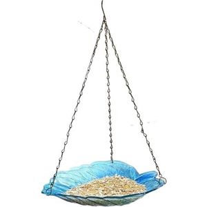 Vogelvoeder Vogelschotel Voeder Bladvorm Ophangbaar Vogelbad Glazen Kolibrie Voedselplaat Met S-vormige Haak For Terras Patio Buiten