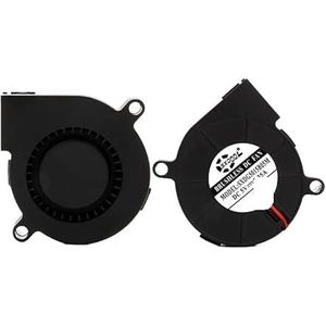 3D-printer DC-ventilator 2 stuks 5015 50 mm DC 24 V 12 5 Kogel/huls borstelloze koeling voor turbineventilator x 15 ventilatorkoeler