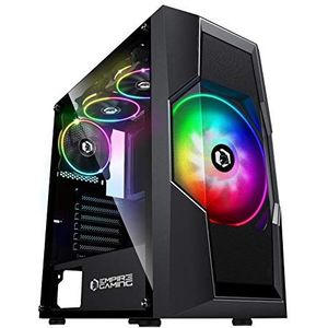 EMPIRE GAMING - ONYX Behuizing PC Gamer ARGB-Miditoren ATX/Micro-ATX - 4 Ventilatoren - RGB-LED
