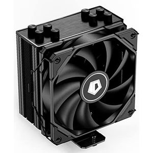 ID-COOLING SE-224-XTS Zwarte CPU Koeler 4 Heatpipes CPU Luchtkoeler 120mm PWM Ventilator CPU Ventilator voor Intel LGA1700/115X/1200; AMD AM4/AM5