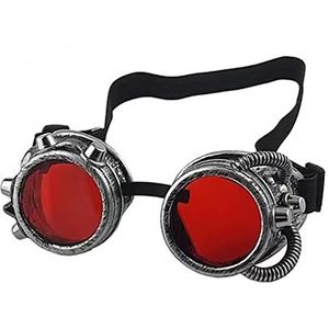 Goth bril steampunk bril vintage cosplay bril (kleur: #4, maat: 1 stuks)