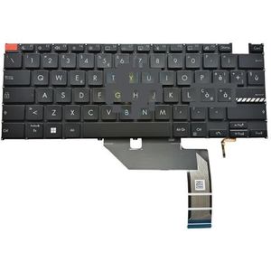 Engels toetsenbord met achtergrondverlichting voor Vivobook, S 14, OLED, K5404, K5404V oranje ESC-toetsen AEXJMU00010(IT light)