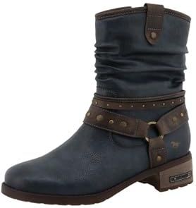 Mustang - FABIENNE - Enkellaarsje - Navy - Westernboots met Warme Voering