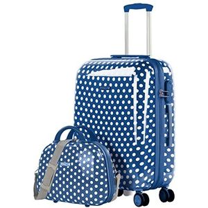 ITACA - Koffer Voor Kids: Koffer Meisje, Koffer Kind, Ride On Koffer, Kids Luggage Trolley Tot. Kids Suitcase 702450B, Blauw